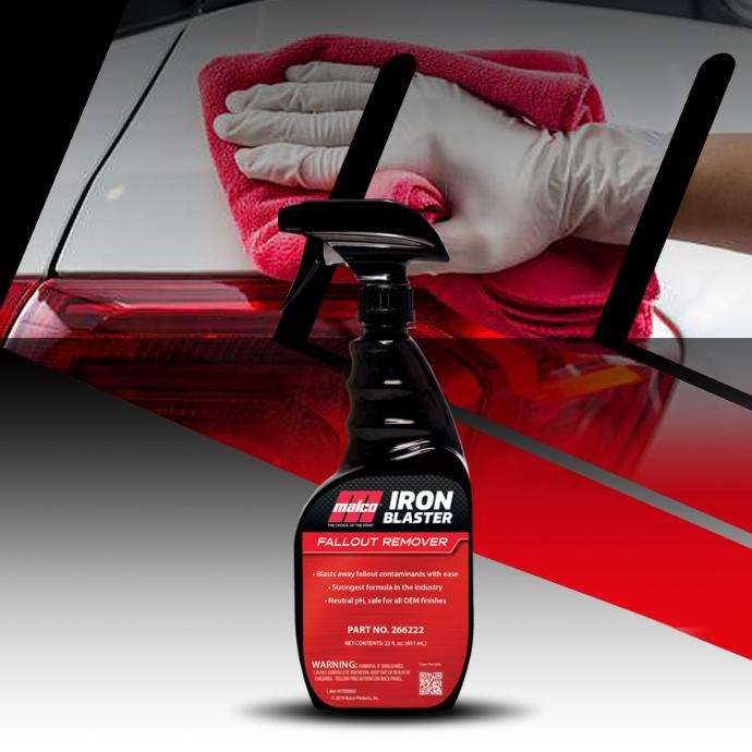 Iron Blaster con pH neutro elimina hasta los contaminantes más rebeldes de la pintura del vehículo Iron Blaster fall Out remover