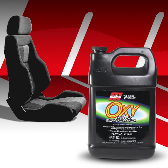 Oxy Carpet & Upholstery Cleaner es el más potente y rápido limpiador oxigenado para vestiduras de tela. Oxy Carpet & Upholstery Cleaner