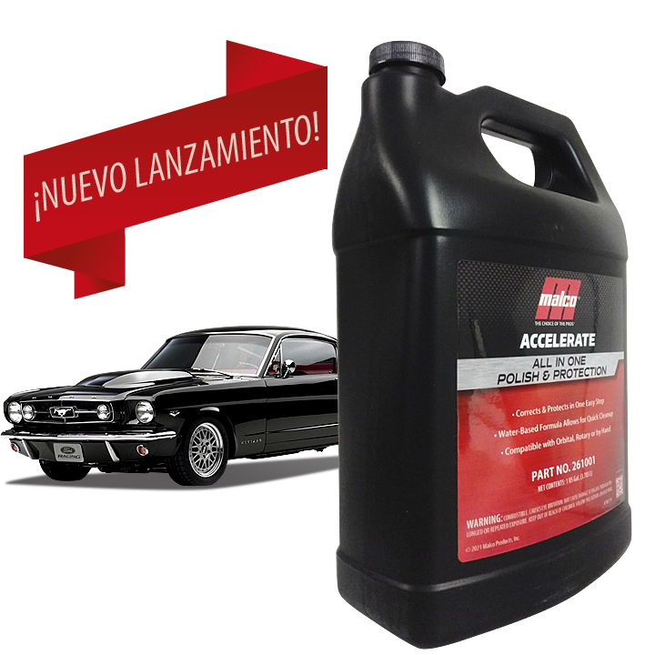 Accelerate pule y encera al mismo tiempo, coches espectaculares en un solo paso Accelerate All in One Polish & Protection