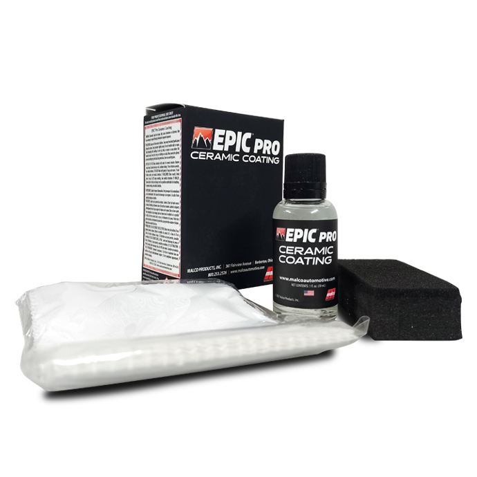 EPIC Ceramic Coating by Malco brinda un brillo increíble y protección contra el agua y suciedad hasta por 2 años
