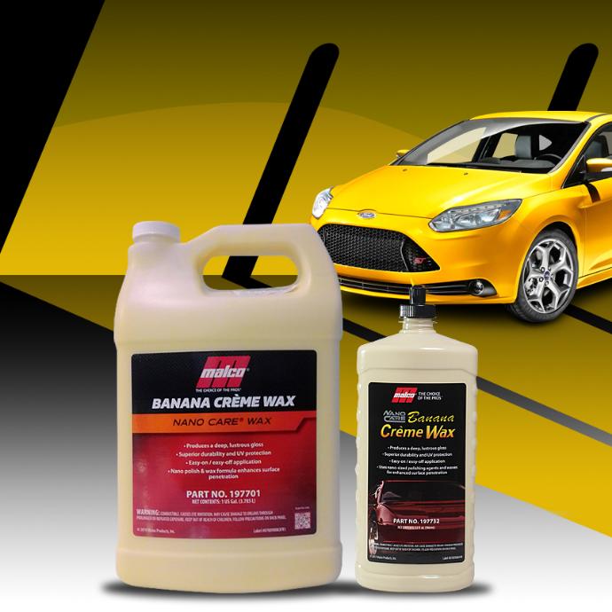 Banana Crème Wax con nanotecnología brinda brillo espectacular y protección a la pintura Banana Crème Wax Nanocare