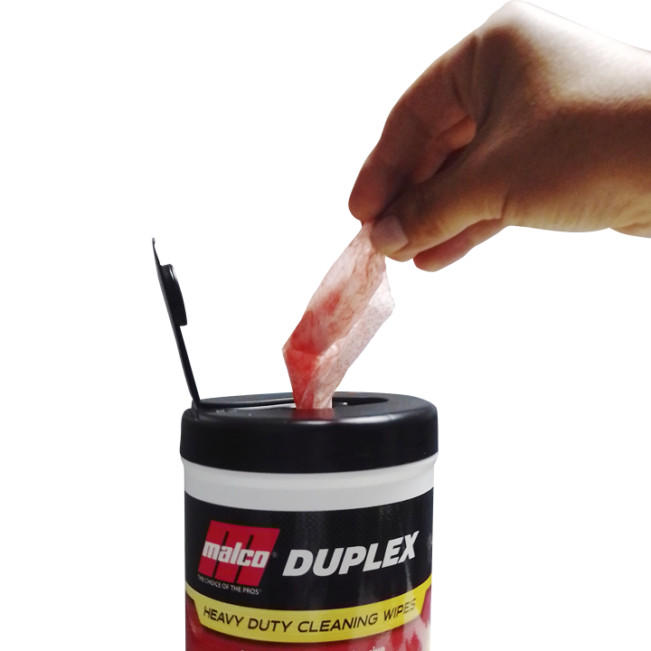 MALCO Duplex Heavy Duty Cleaning Wipes - 130 Wipes